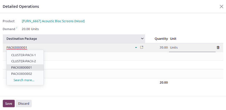 Assign a package to "Destination Package" field.