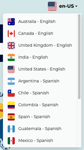 Registry process in website with Envia.com.