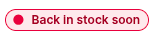 Out-of-stock message on the product page.