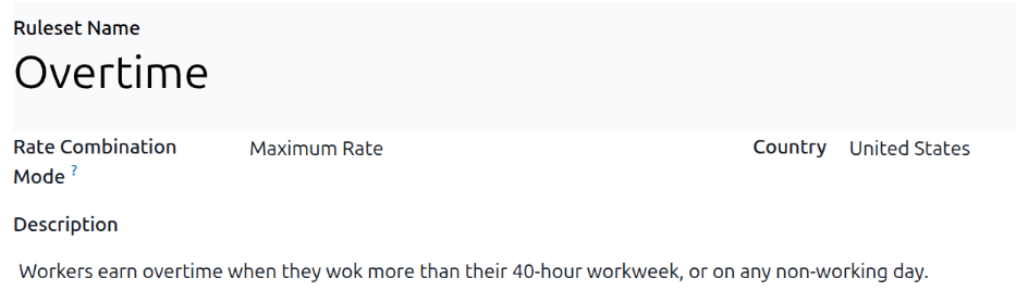 The top half of the overtime ruleset for the example.